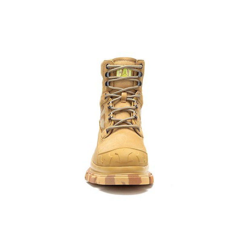 Brown Women's Caterpillar Cat Footwear x both GAO Pioneer Boots | 016794-EGV