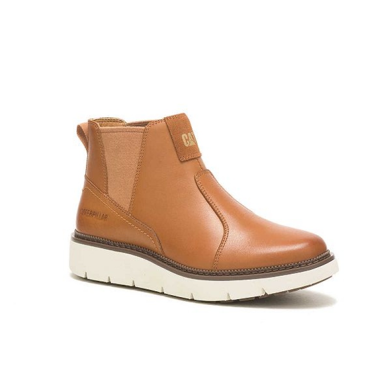 Brown Women's Caterpillar Chariot Chelsea Boots | 025389-RDV