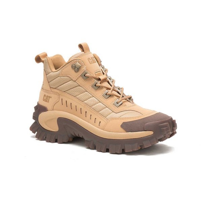 Brown Women's Caterpillar Intruder Mid Sneakers | 187426-DJR