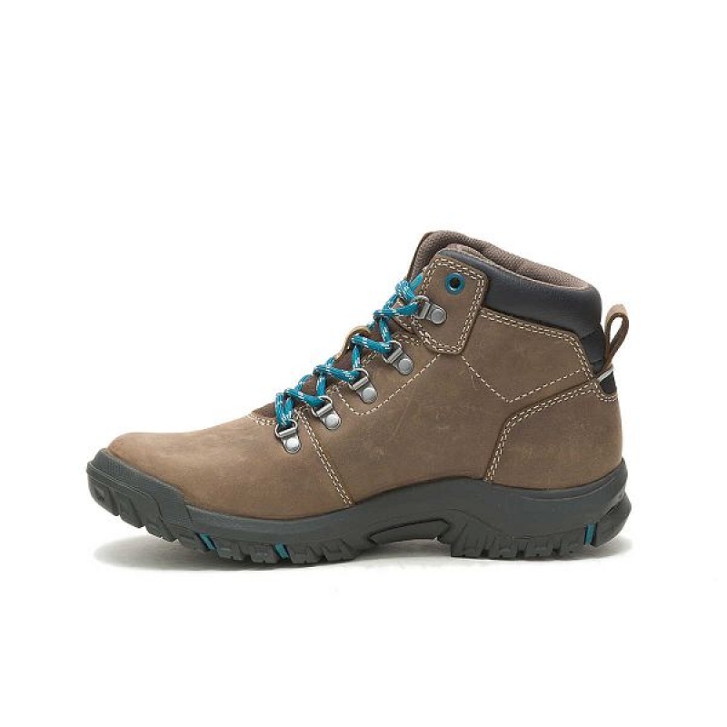 Brown Women's Caterpillar Mae Waterproof Work Boots | 297035-NEV