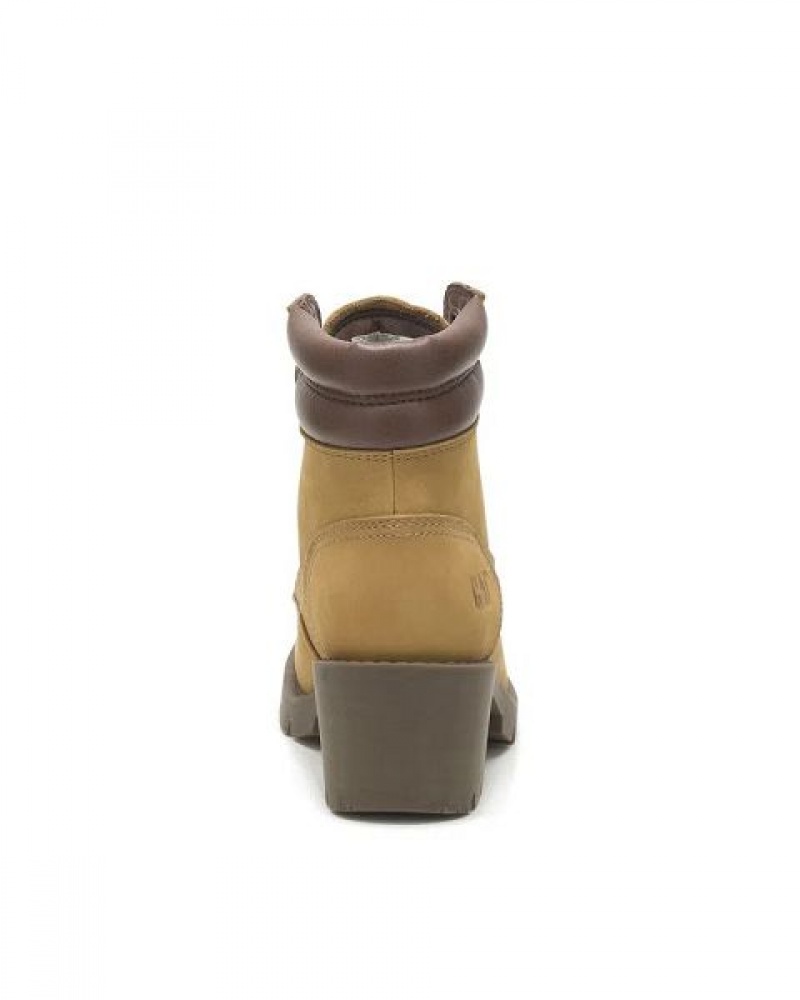 Brown Women's Caterpillar Rewrite Boots | 631257-TFW