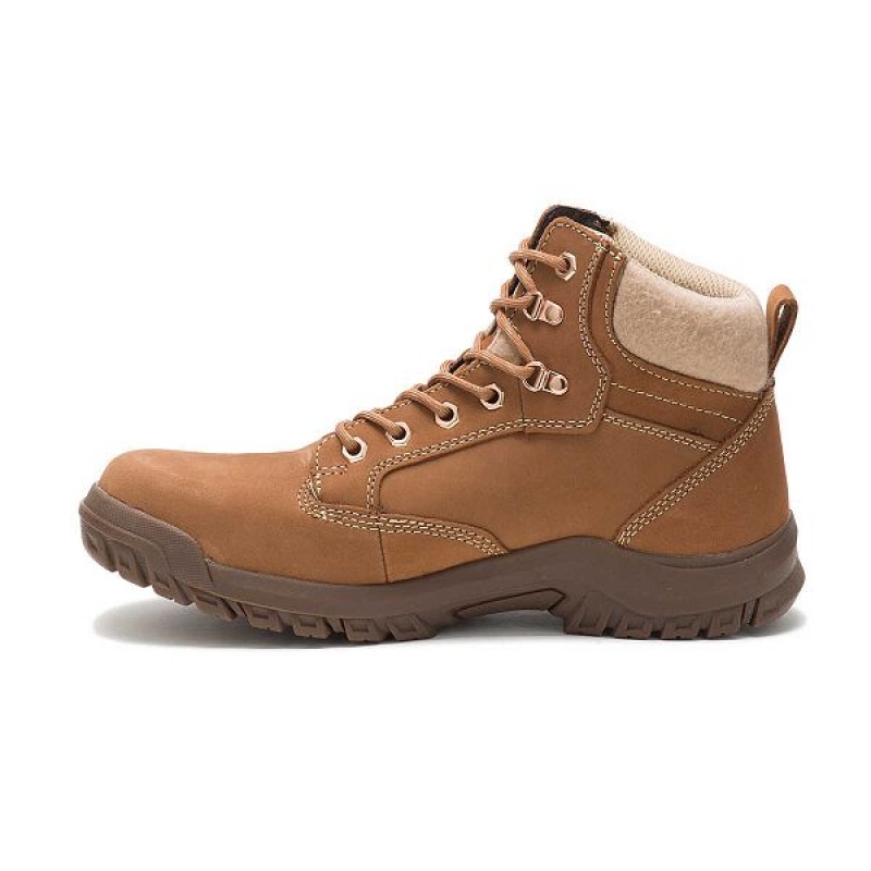 Brown Women's Caterpillar Tess Steel Toe Work Boots | 614208-EMG