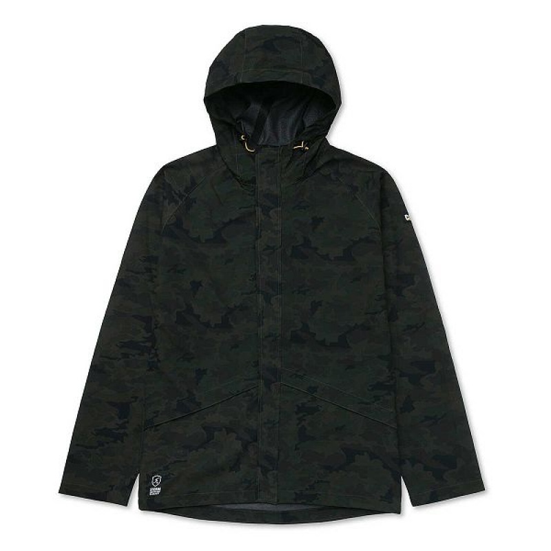 Camo Men\'s Caterpillar Essential Rain Jackets | 139620-VYE