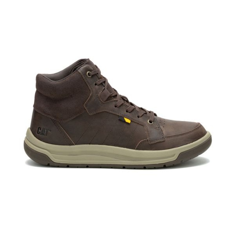 Coffee Men's Caterpillar Apa Cush Mid Boots | 806793-GXR