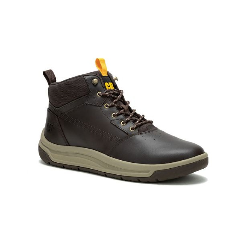 Coffee Men\'s Caterpillar Apa Cush Sport Boots | 043528-PDX