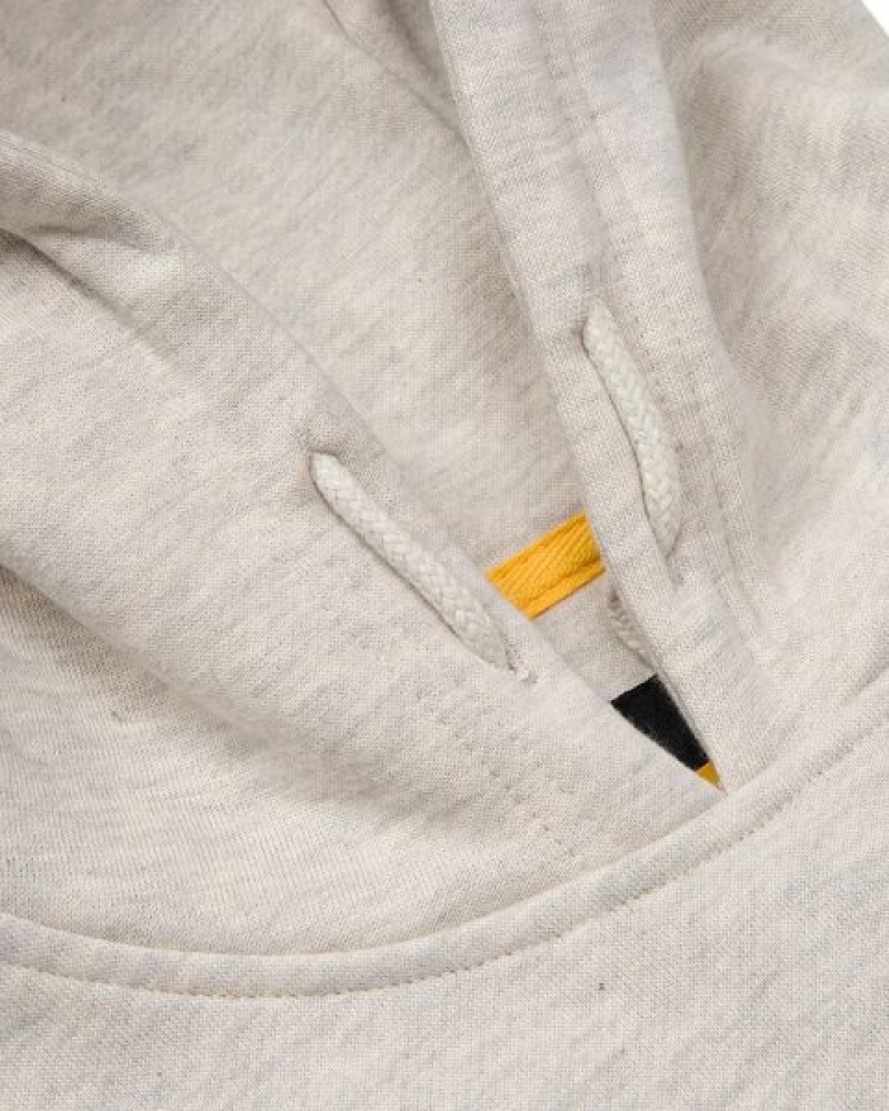 Cream Men's Caterpillar Trademark Hoodie | 196340-DWC