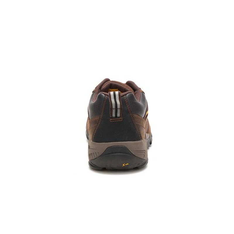 Dark / Brown Men's Caterpillar Argon Composite Toe Work Shoes | 697530-UGE