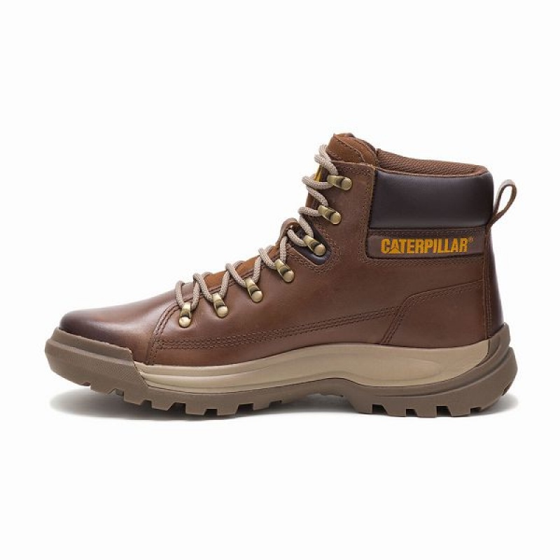 Dark / Brown Men's Caterpillar Brawn Boots | 163508-IKC