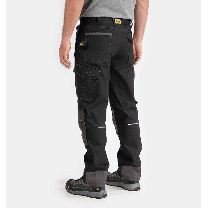 Dark / Brown Men's Caterpillar H2O Defender Pants | 984625-QRY