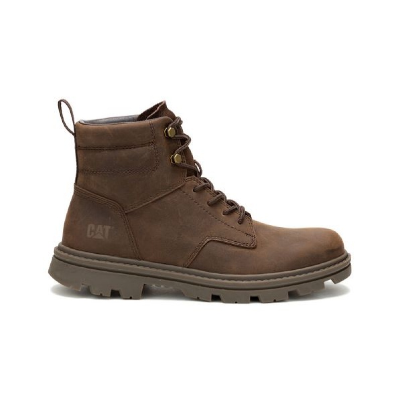 Dark / Brown Men's Caterpillar Practitioner Mid Boots | 918547-EFS