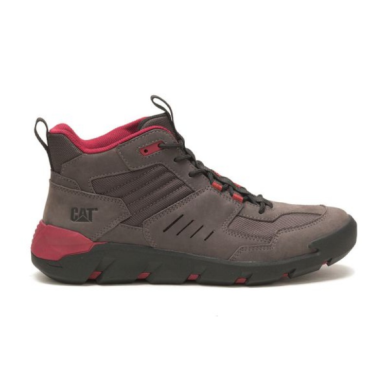 Dark / Grey Men's Caterpillar Crail Sport Mid Boots | 097468-XYT