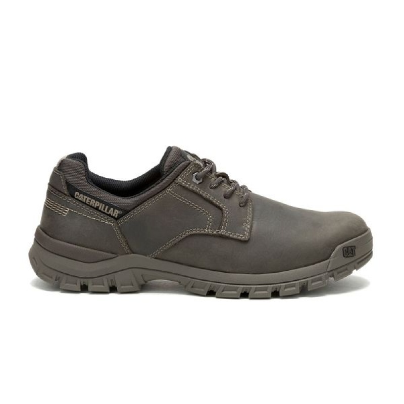 Dark / Grey Men's Caterpillar Threshold Lace Low Casual Shoes | 547163-BGJ