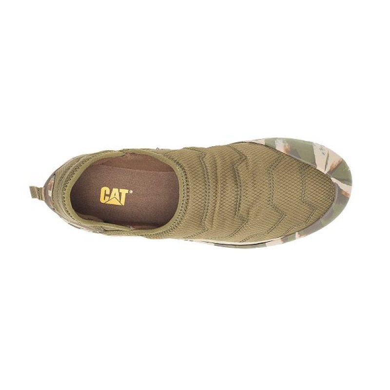 Dark / Olive Men's Caterpillar Crossover Slip On | 631598-RYN