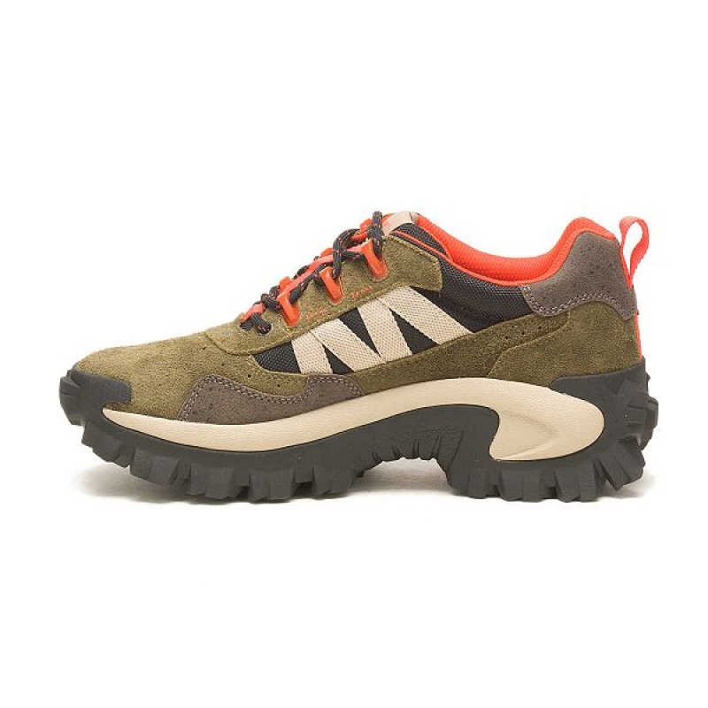 Dark / Olive Men's Caterpillar Intruder Beta Sneakers | 270135-EGU