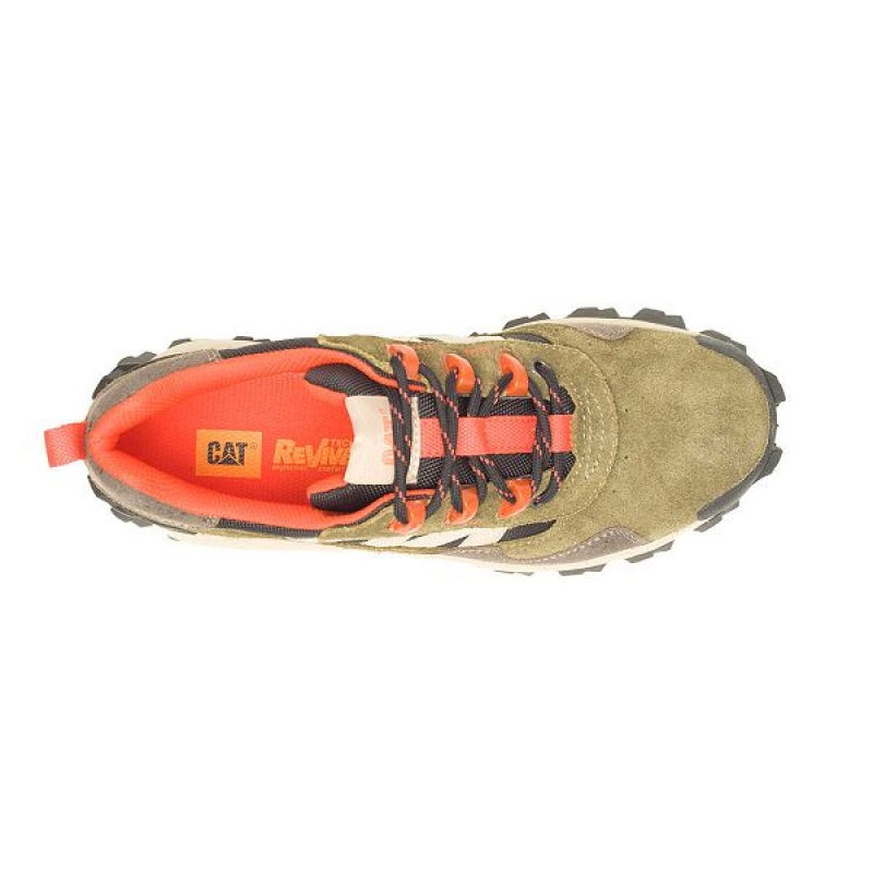 Dark / Olive Men's Caterpillar Intruder Beta Sneakers | 270135-EGU