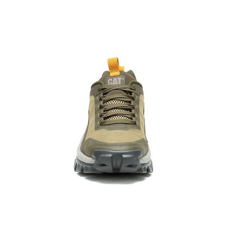 Dark / Olive Men's Caterpillar Intruder Lightning Mesh Sneakers | 071539-IMR