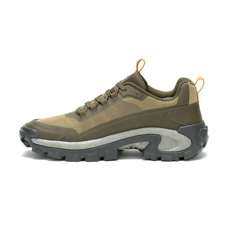 Dark / Olive Men's Caterpillar Intruder Lightning Mesh Sneakers | 071539-IMR