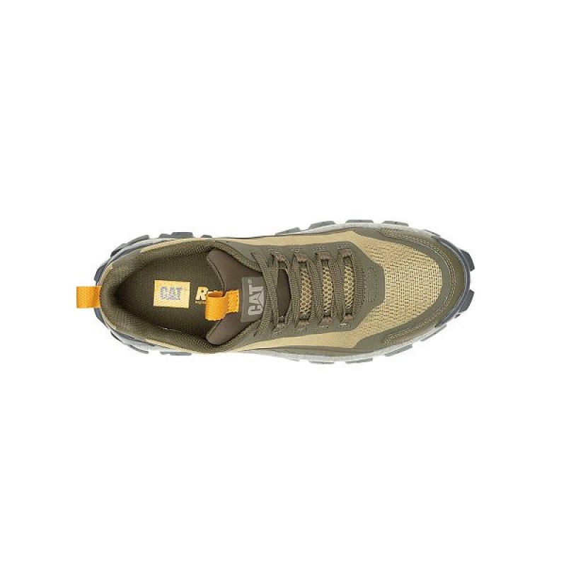 Dark / Olive Men's Caterpillar Intruder Lightning Mesh Sneakers | 071539-IMR