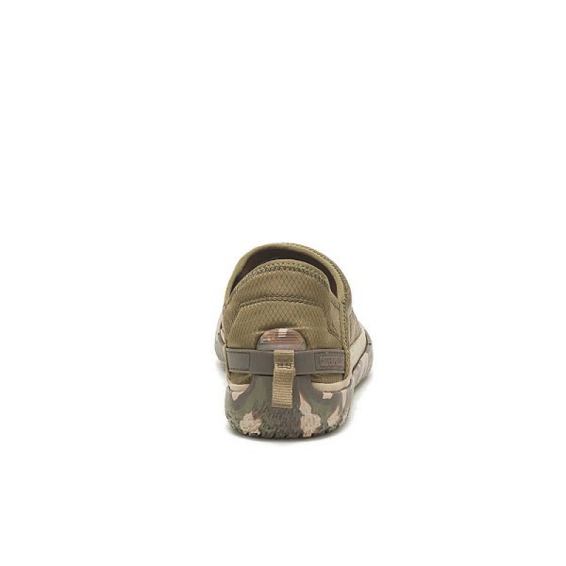 Dark / Olive Women's Caterpillar Crossover Slip On | 019647-QJG