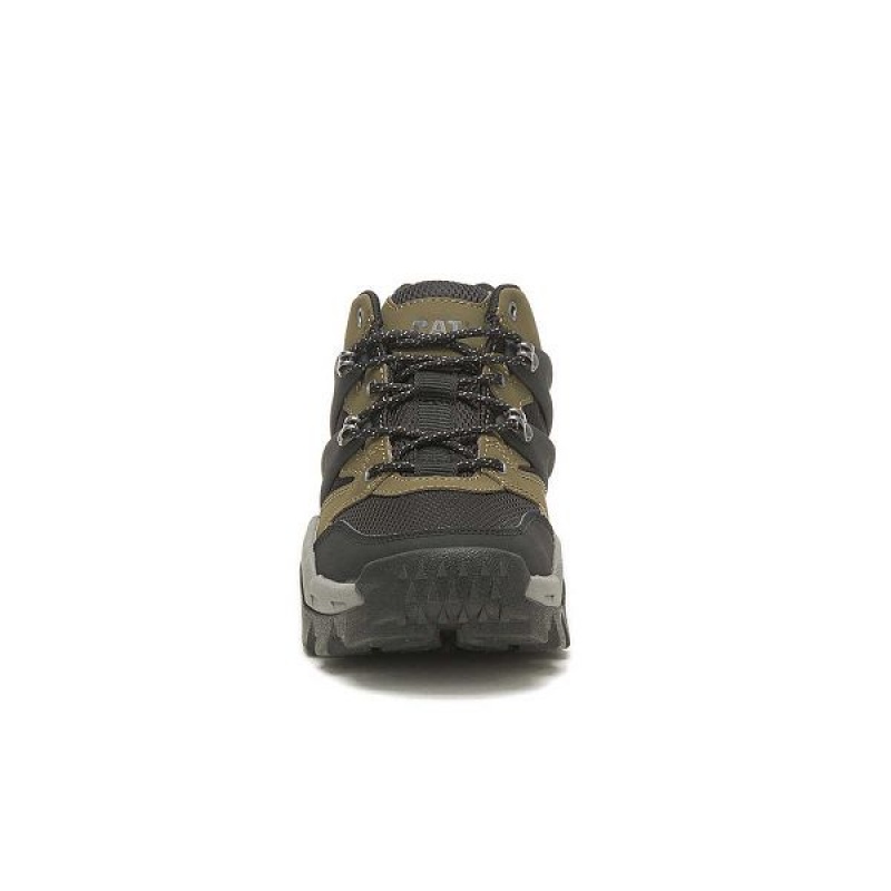 Dark / Olive / Black Women's Caterpillar Reactor Sneakers | 350179-WAO