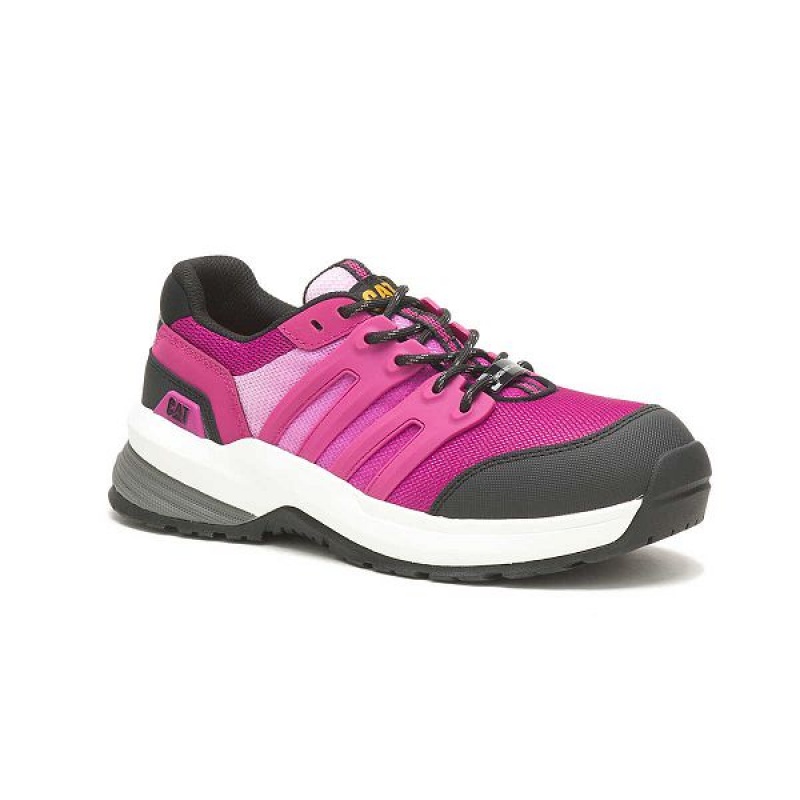 Fuchsia Women's Caterpillar Streamline 2.0 Composite Toe Work Shoes | 645371-HTL