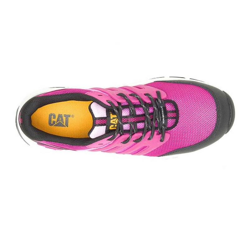 Fuchsia Women's Caterpillar Streamline 2.0 Composite Toe Work Shoes | 645371-HTL