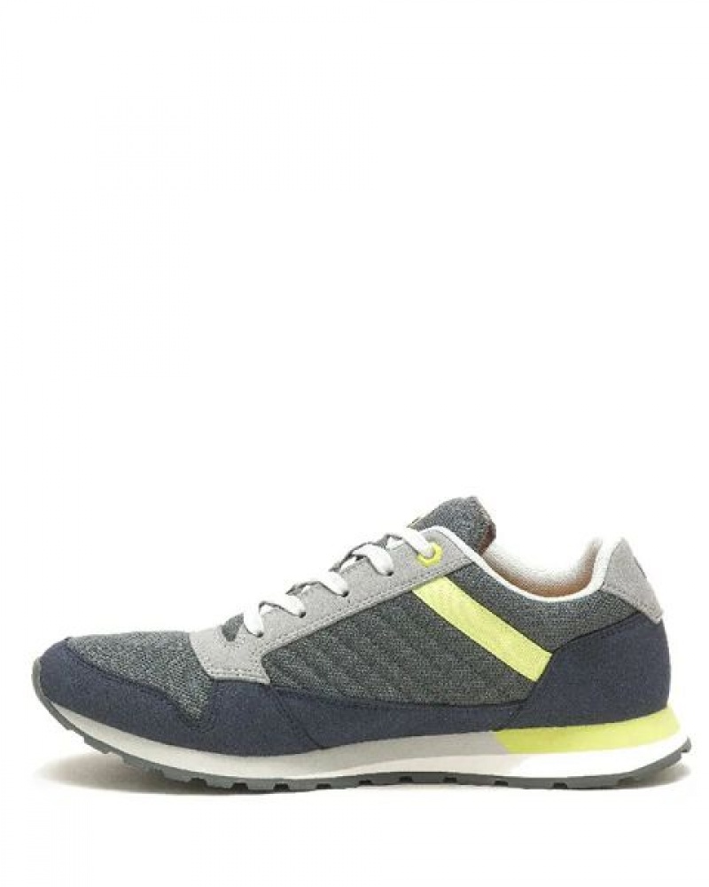 Green / Navy Men's Caterpillar Ventura Sneakers | 043965-VMD