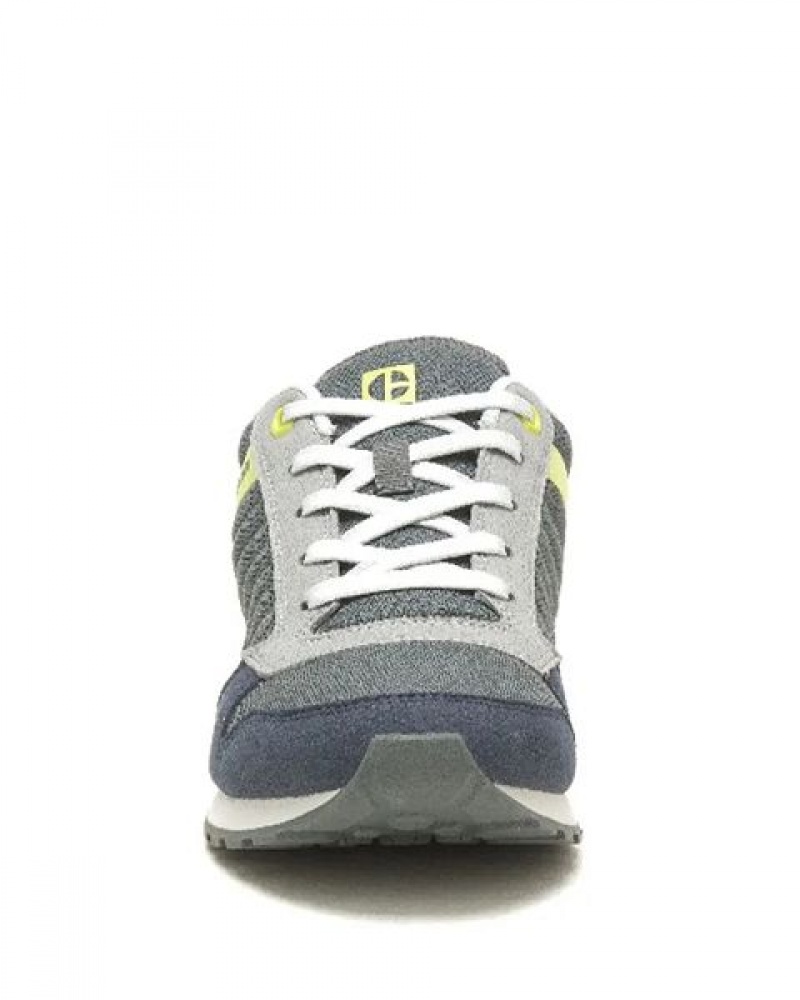 Green / Navy Men's Caterpillar Ventura Sneakers | 043965-VMD