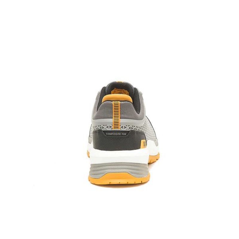 Grey Men's Caterpillar Streamline 2.0 Composite Toe Work Shoes | 286453-LKG