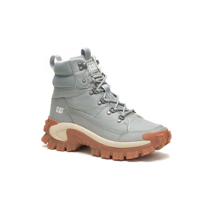 Grey Women's Caterpillar Eco Trespass Boots | 401523-HZJ