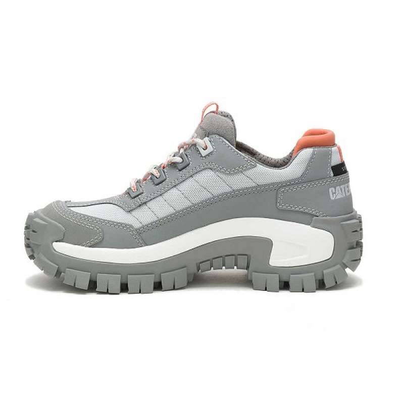 Grey Women's Caterpillar Invader Steel Toe Work Shoes | 249160-VUS