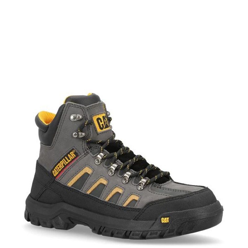 Grey / Black Men's Caterpillar Threshold CAG ST M4M Industrial Work Boots | 670985-XZP