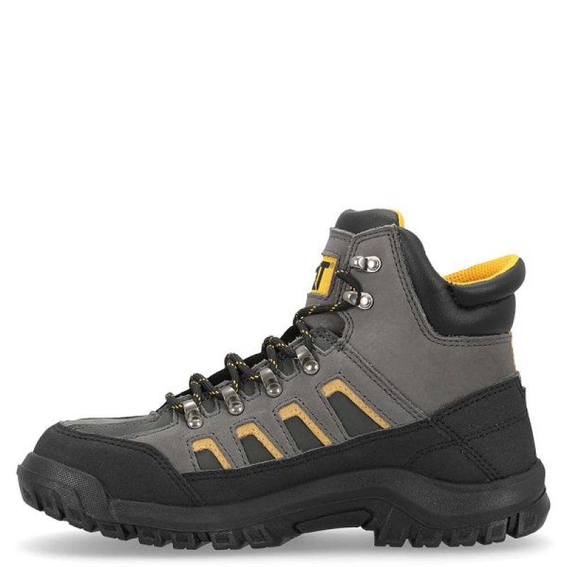 Grey / Black Men's Caterpillar Threshold CAG ST M4M Industrial Work Boots | 670985-XZP