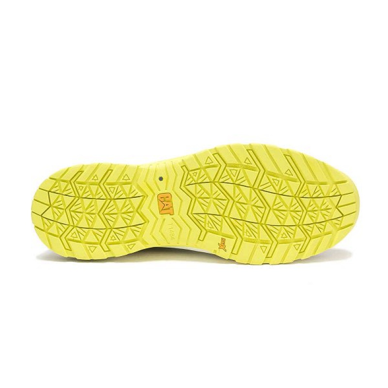 Grey / Yellow Men's Caterpillar Streamline 2.0 Composite Toe Work Shoes | 671503-JHZ