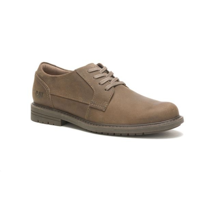 Khaki Men\'s Caterpillar Cason Casual Shoes | 324876-MWQ