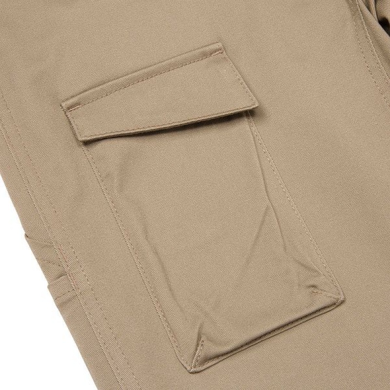 Khaki Men's Caterpillar Coolmax Outdoor Work Pants | 286014-AZW