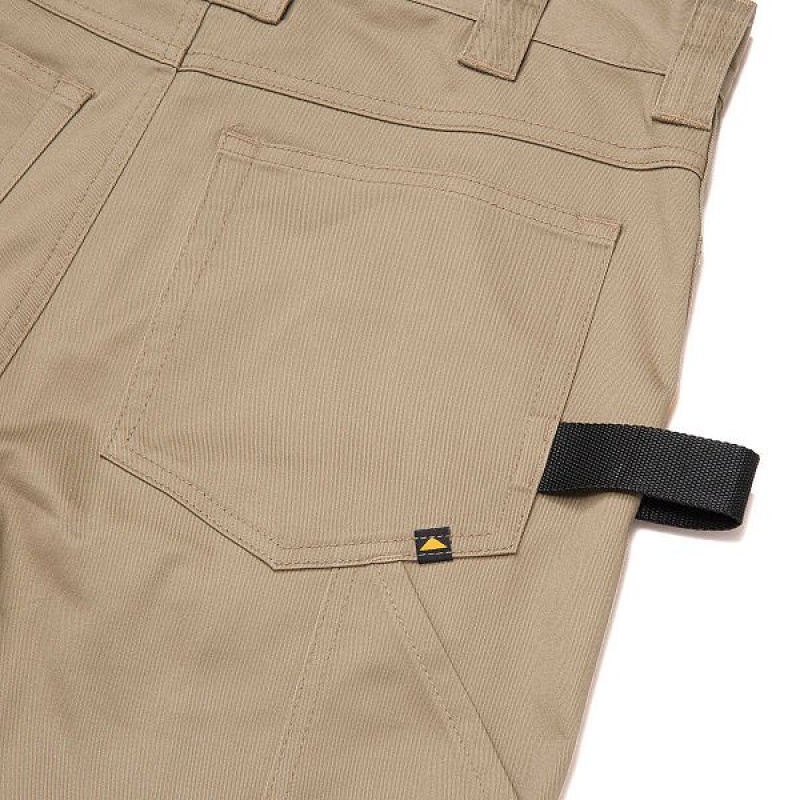 Khaki Men's Caterpillar Coolmax Outdoor Work Pants | 286014-AZW