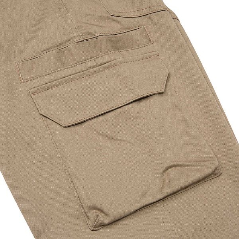 Khaki Men's Caterpillar Coolmax Outdoor Work Pants | 286014-AZW