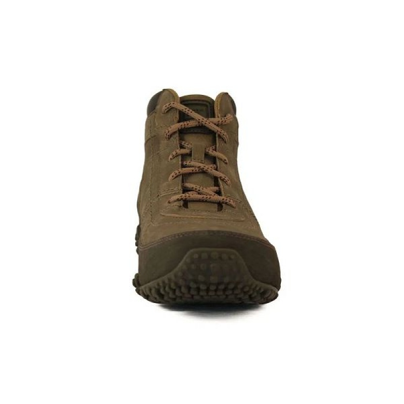 Khaki Men's Caterpillar Litz Mid Cat Boots | 085264-VTC