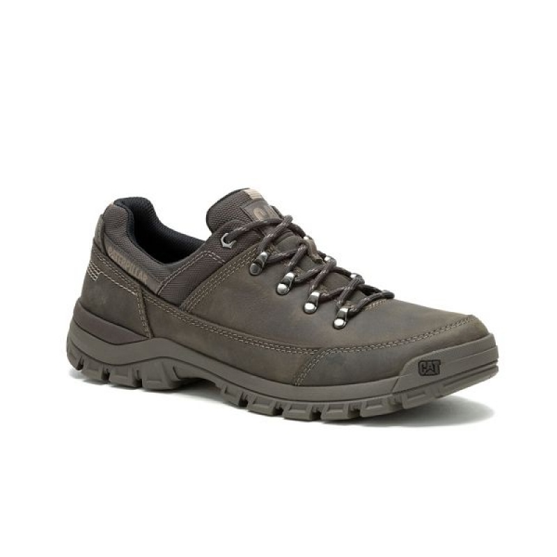 Khaki Men\'s Caterpillar Threshold Hiker Low Hiking Shoes | 248075-DOP