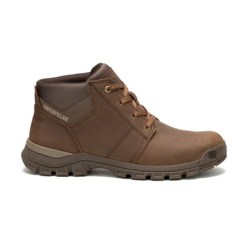 Light / Brown Men's Caterpillar Threshold Chukka Chukka Boots | 097526-GSK