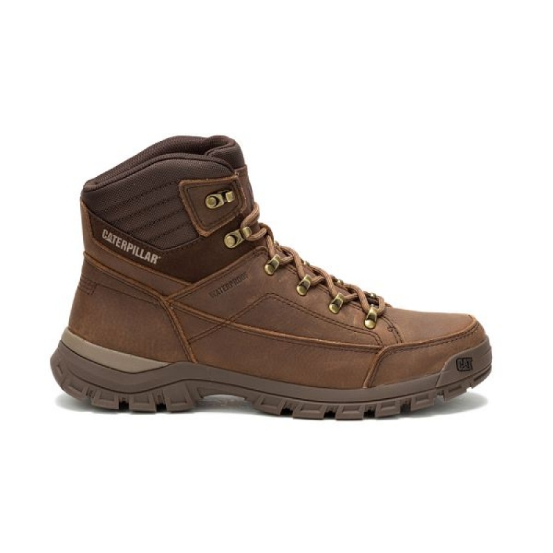 Light / Brown Men's Caterpillar Threshold Hiker WP Hiking Boots | 682759-DEC