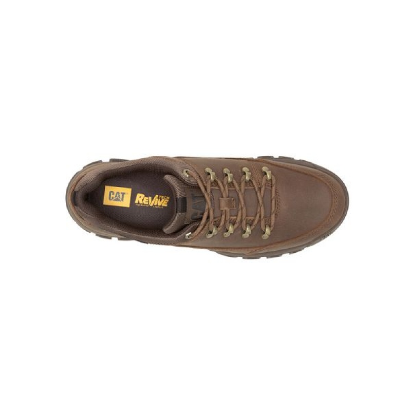 Light / Brown Men's Caterpillar Threshold Hiker Low Hiking Shoes | 106893-INH