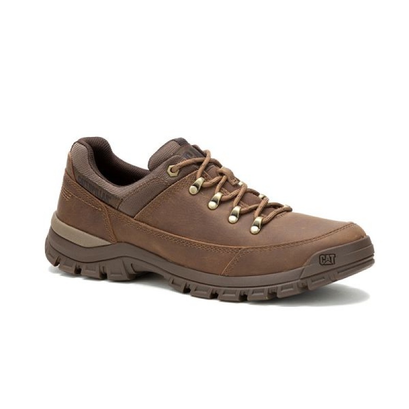 Light / Brown Men\'s Caterpillar Threshold Hiker Low Hiking Shoes | 106893-INH