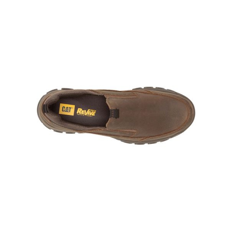 Light / Brown Men's Caterpillar Threshold Slip On | 035274-JLM