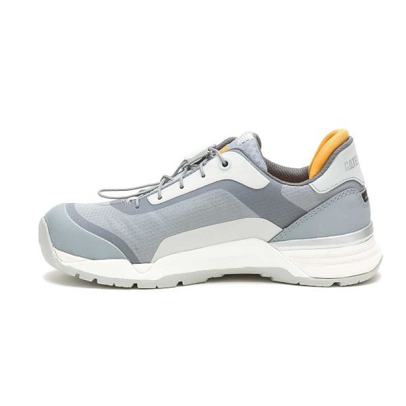 Light / Grey Women's Caterpillar Elapse Alloy Toe Work Shoes | 236845-CVO