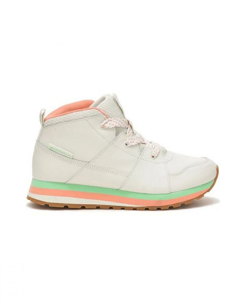 Light / Grey Women's Caterpillar Ventura Mid Elevated Sneakers | 809643-VCF