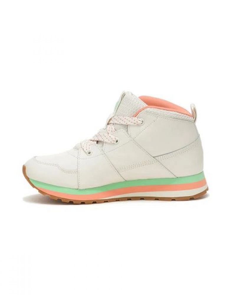 Light / Grey Women's Caterpillar Ventura Mid Elevated Sneakers | 809643-VCF