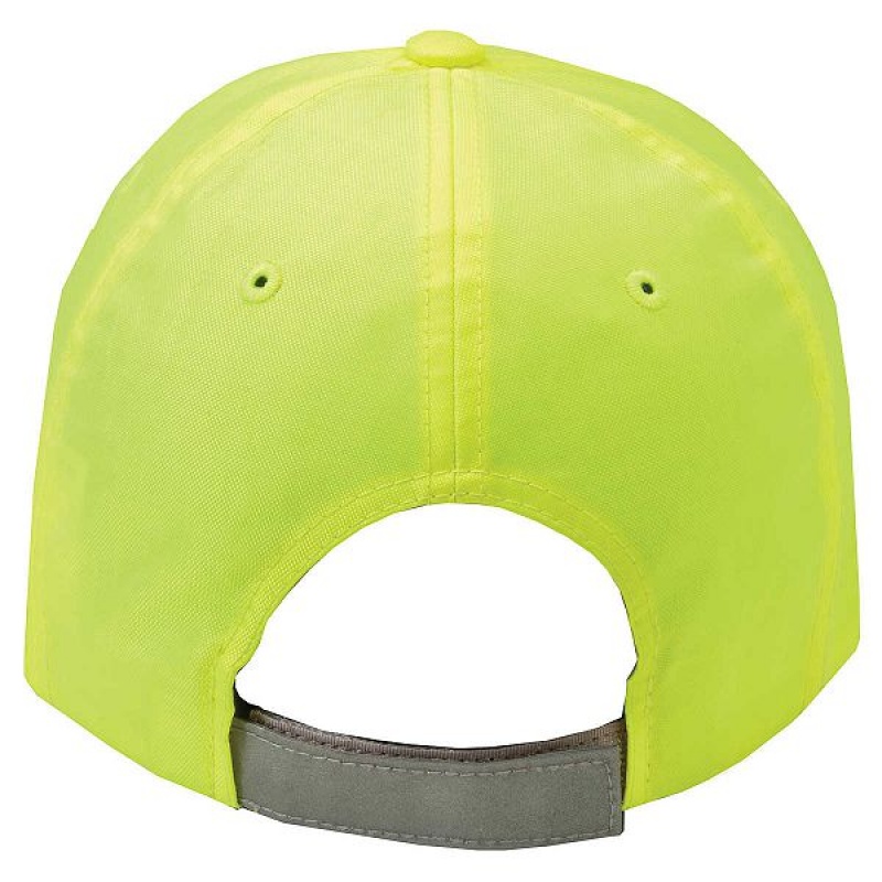 Light / Yellow Men's Caterpillar Hi-Vis Trademark Caps | 930586-HBG