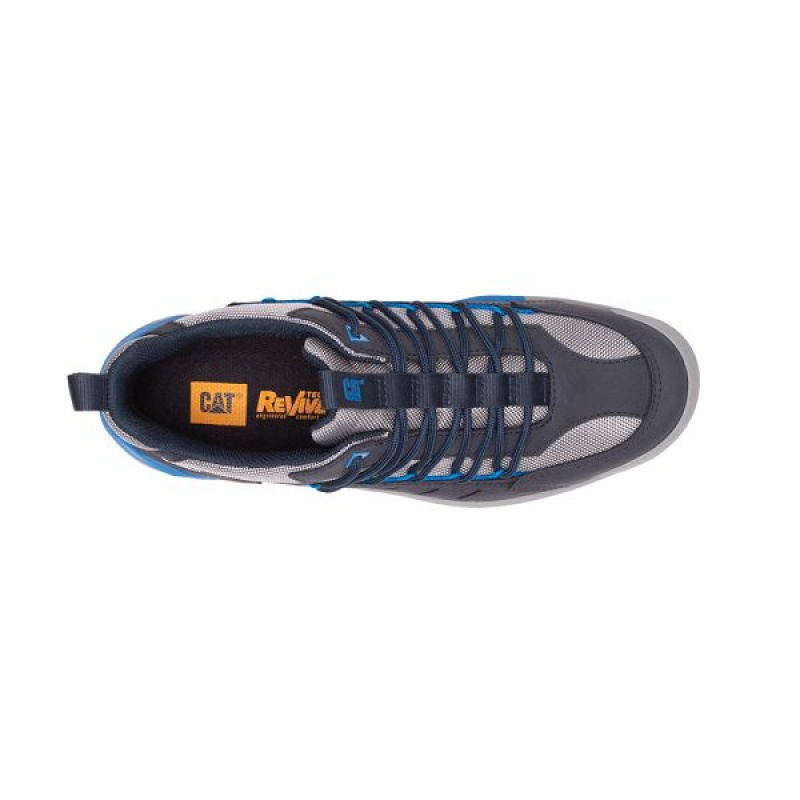 Navy Men's Caterpillar Crail Sport Low Sneakers | 086723-JRF